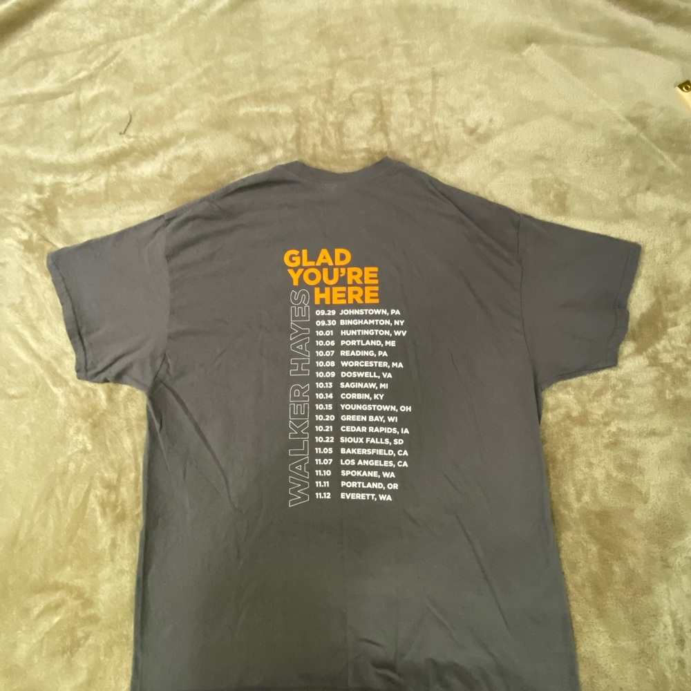Glad Your Here Walker Hayes Tour Unisex XL Shirt - Picture 5 of 10